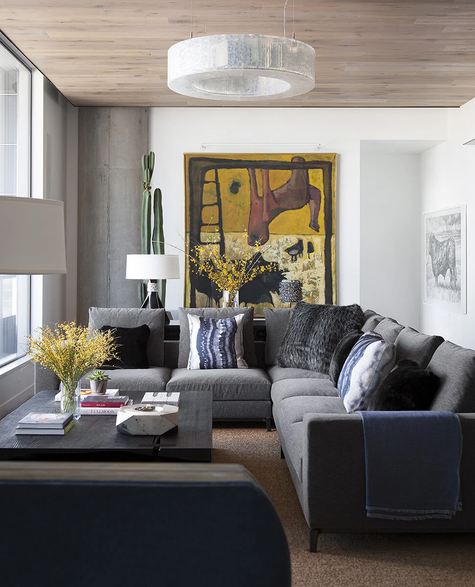 Luxe Interiors + Design — An Austin High-Rise Abode Has Sky High Style