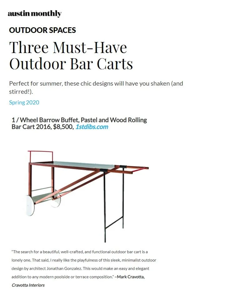 Austin Monthly — Three Must-Have Outdoor Bar Carts