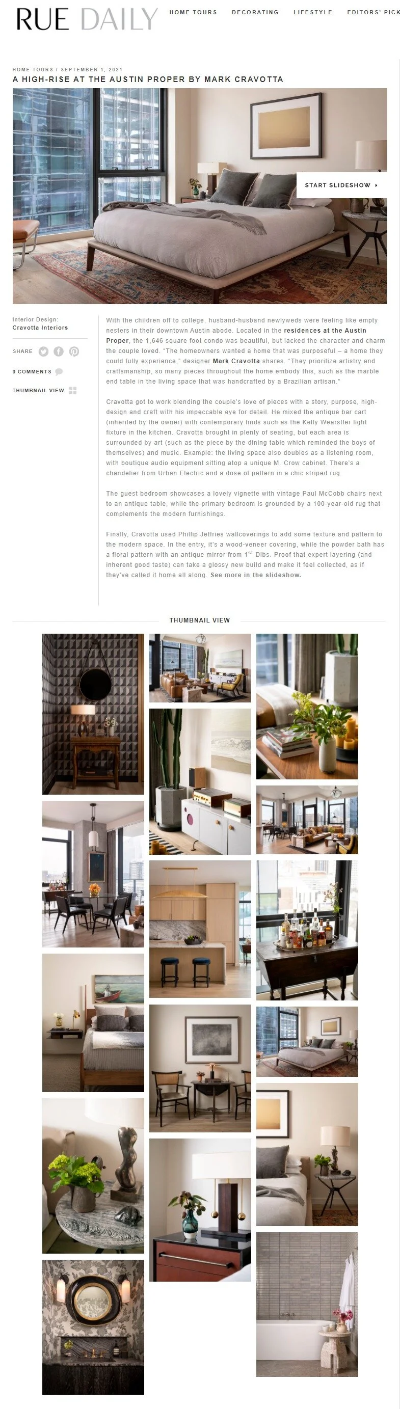 Rue Magazine — A High Rise at the Austin Proper by Mark Cravotta