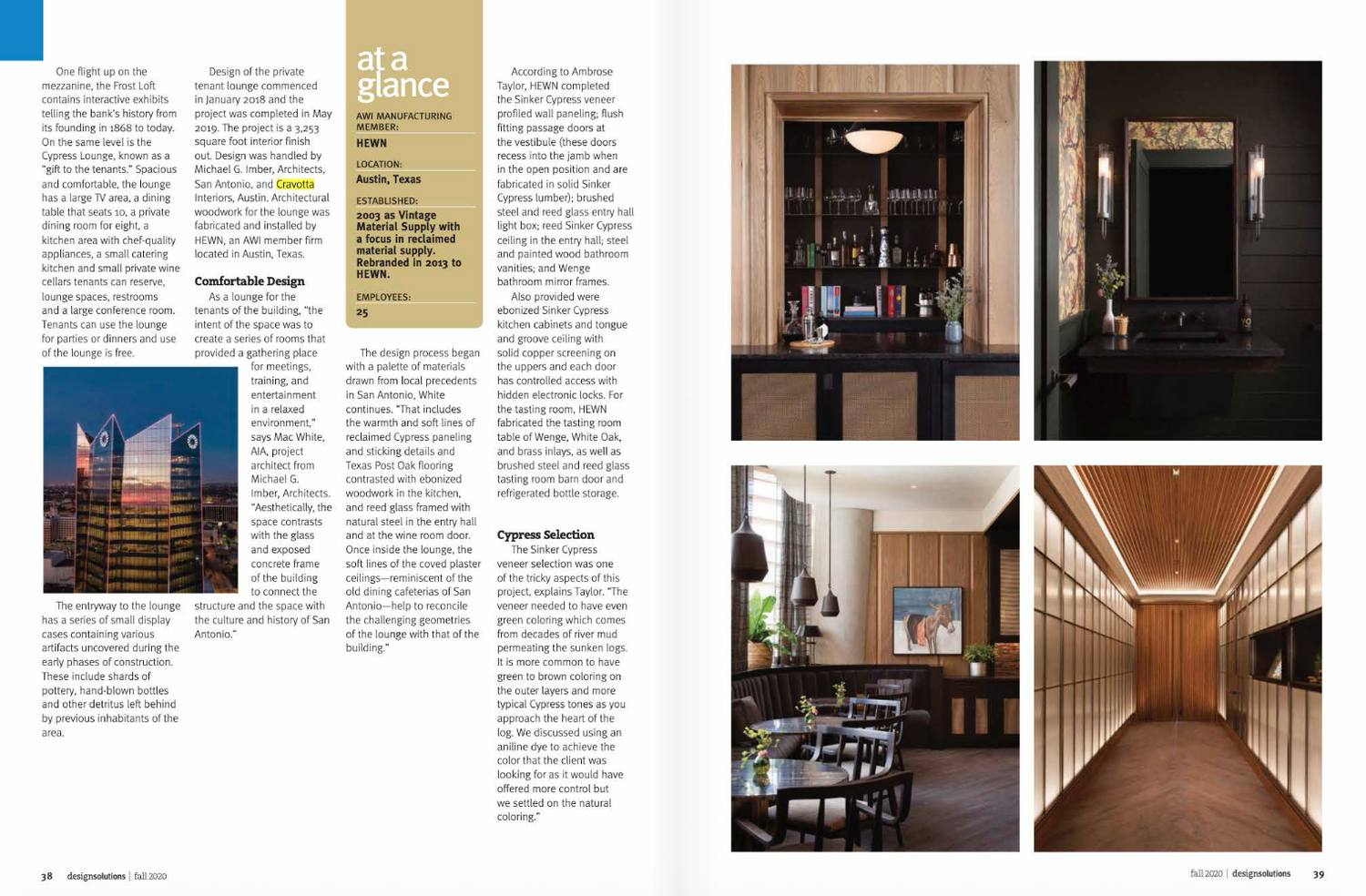 AWI Design Solutions Magazine — Frost Tower Tenant Lounge (2 of 4)
