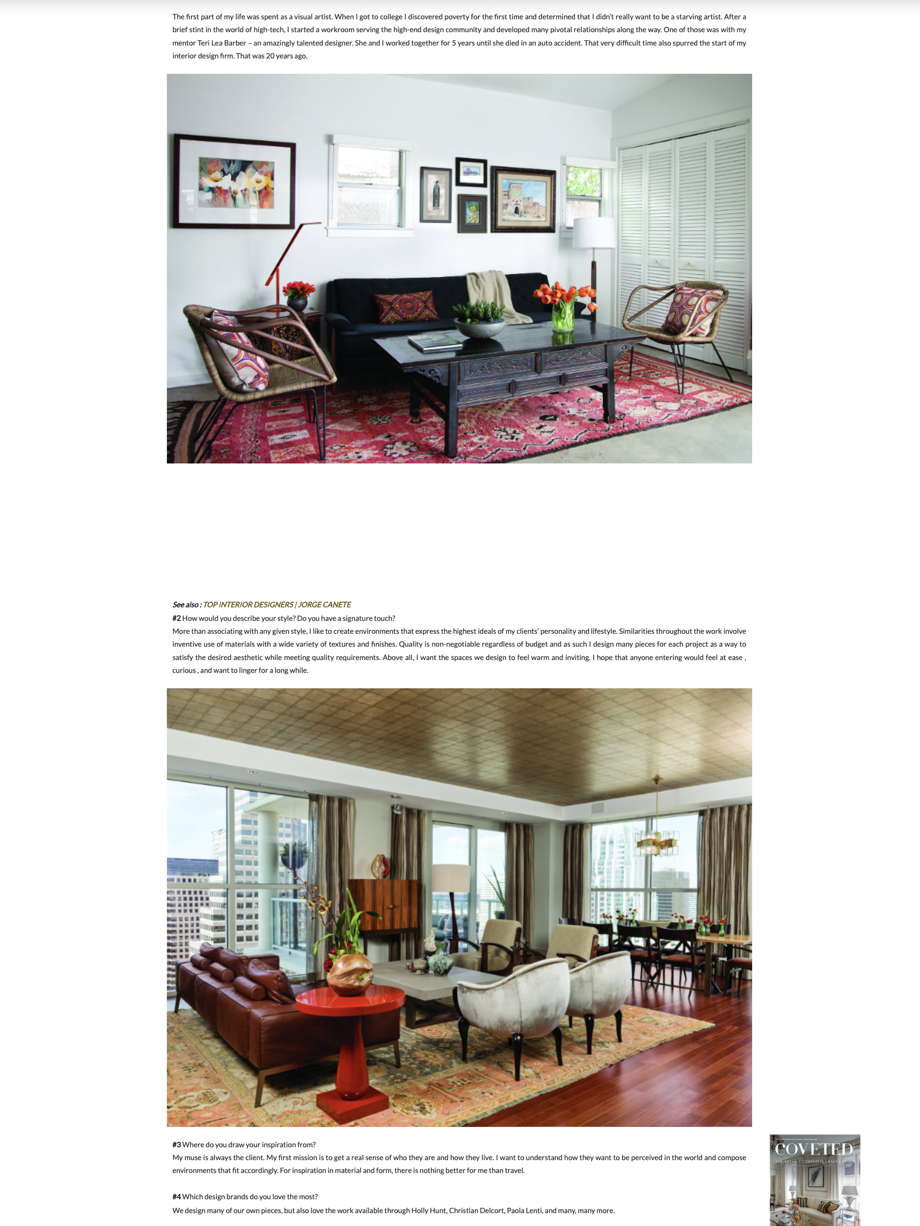 Covet Edition — Interview with Mark Cravotta (2 of 4)
